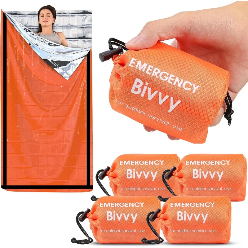 Bivy Sack Lightweight - Thermal Emergency Sleeping Bag Survival Blanket