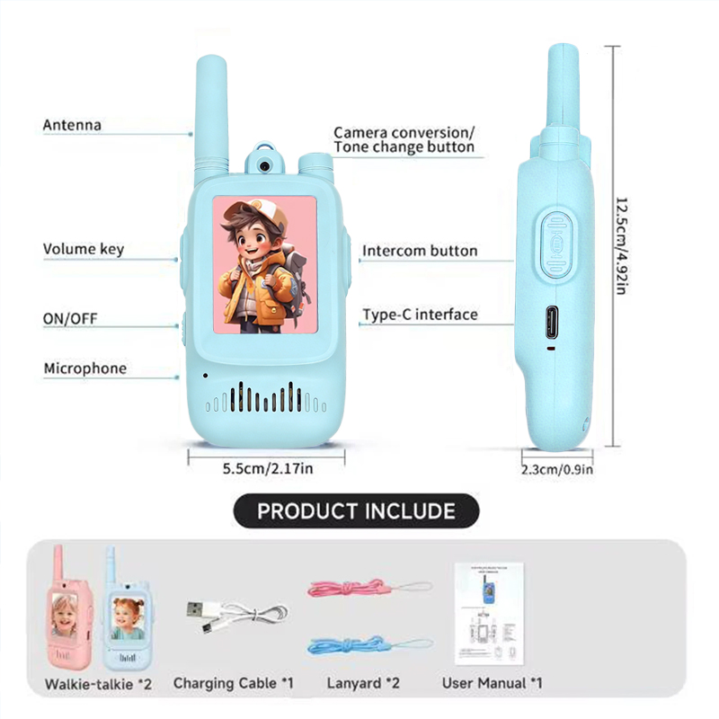 2pcs Kids Video Walkie Talkie  - đánh giá và giá Outdoor Adventure Activities